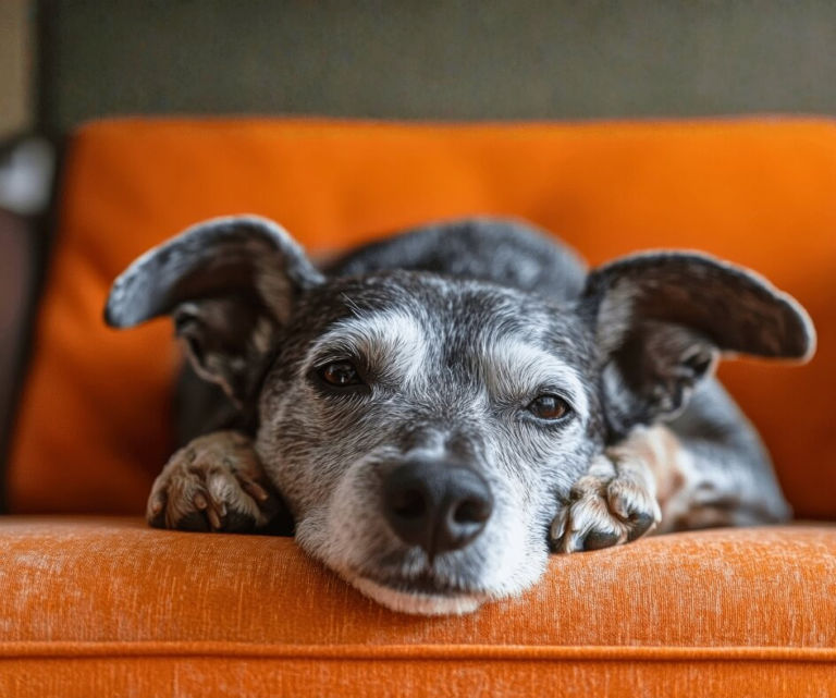 Cachorro no Sofá